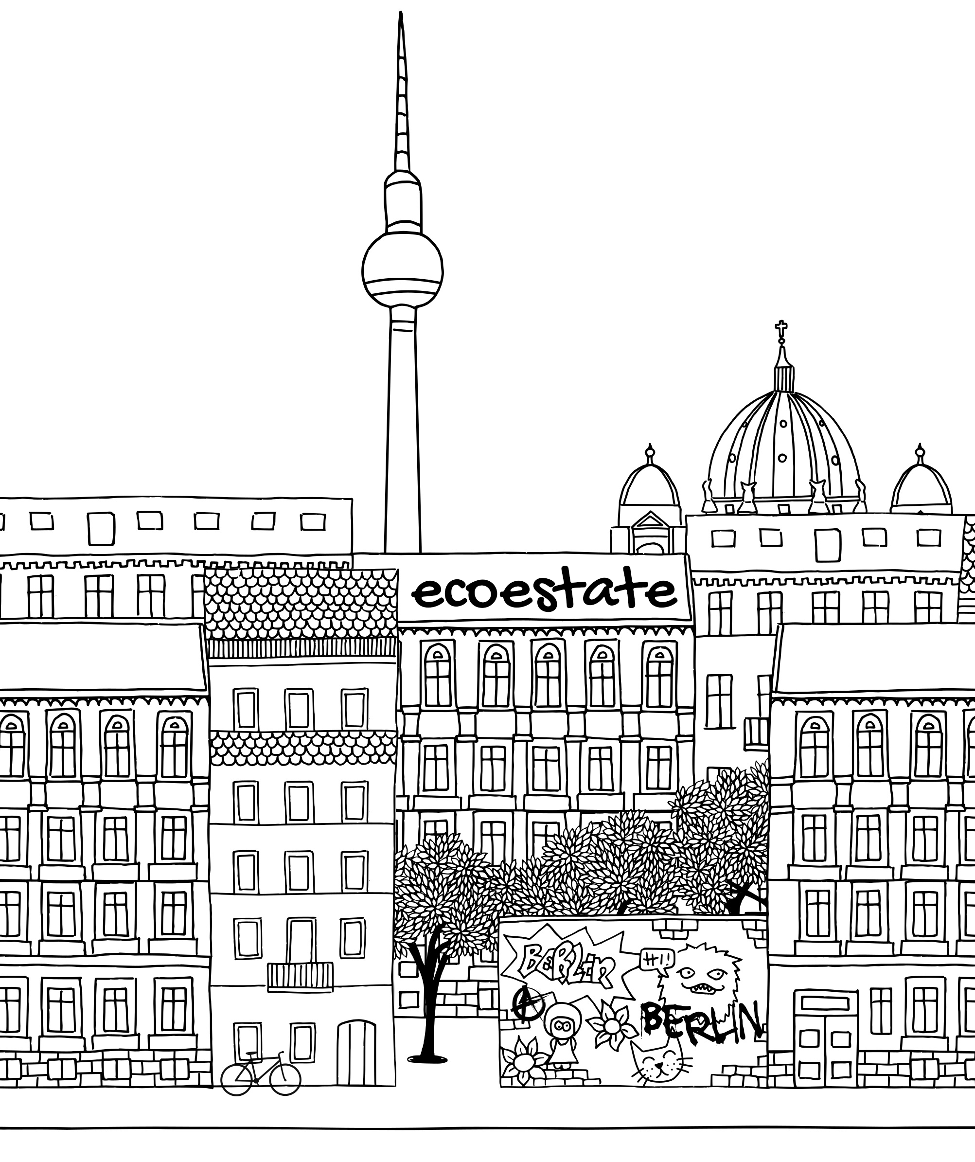Makler in Berlin Mural